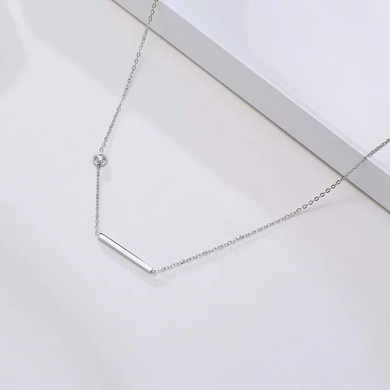 Solenne | Sideways Cross Necklace