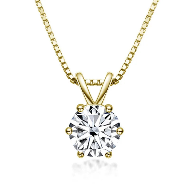 Meliora | Moissanite Solitaire Necklace