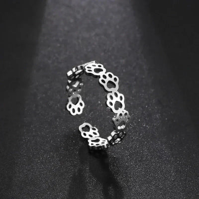 Paw Love I Adjustable Paw Print Ring
