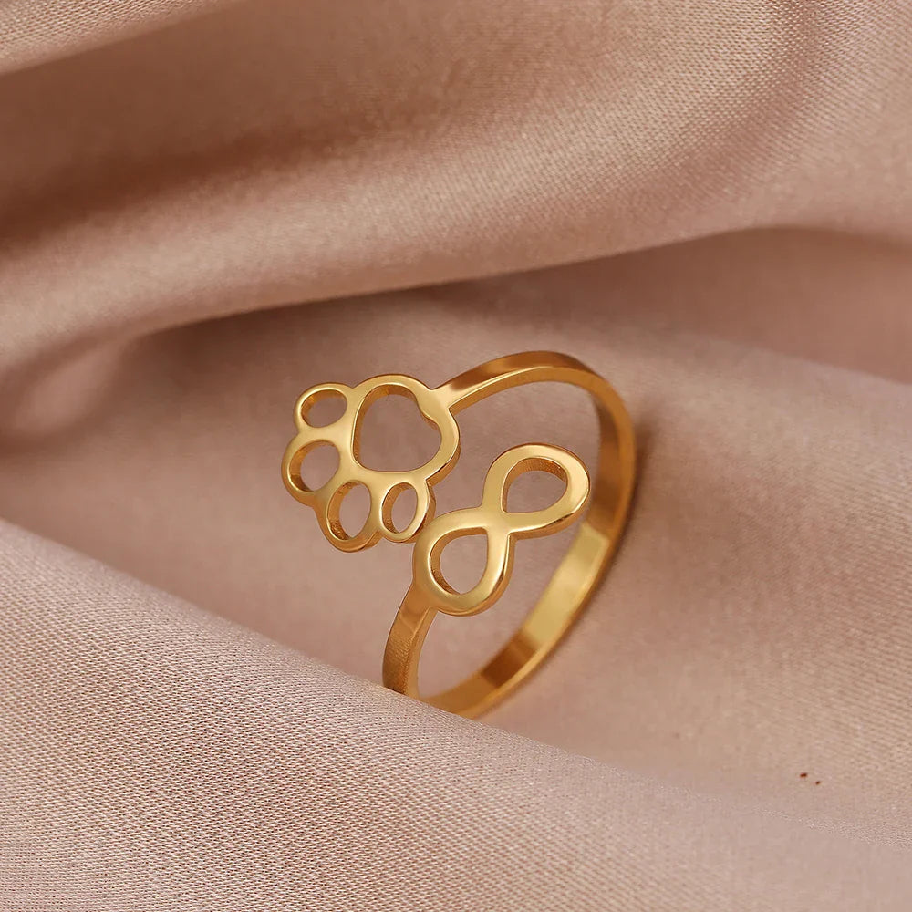 Leontine | Infinity Paw Ring