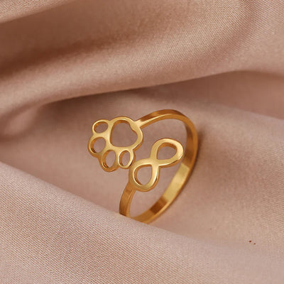 Leontine | Infinity Paw Ring