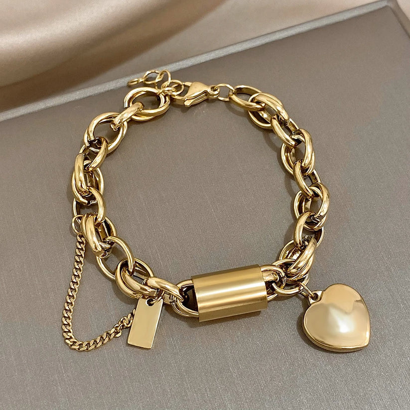 Isabella | Chunky Gold Bracelet - Gold