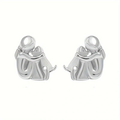 Clarisse | Gold Dog Lover Earrings
