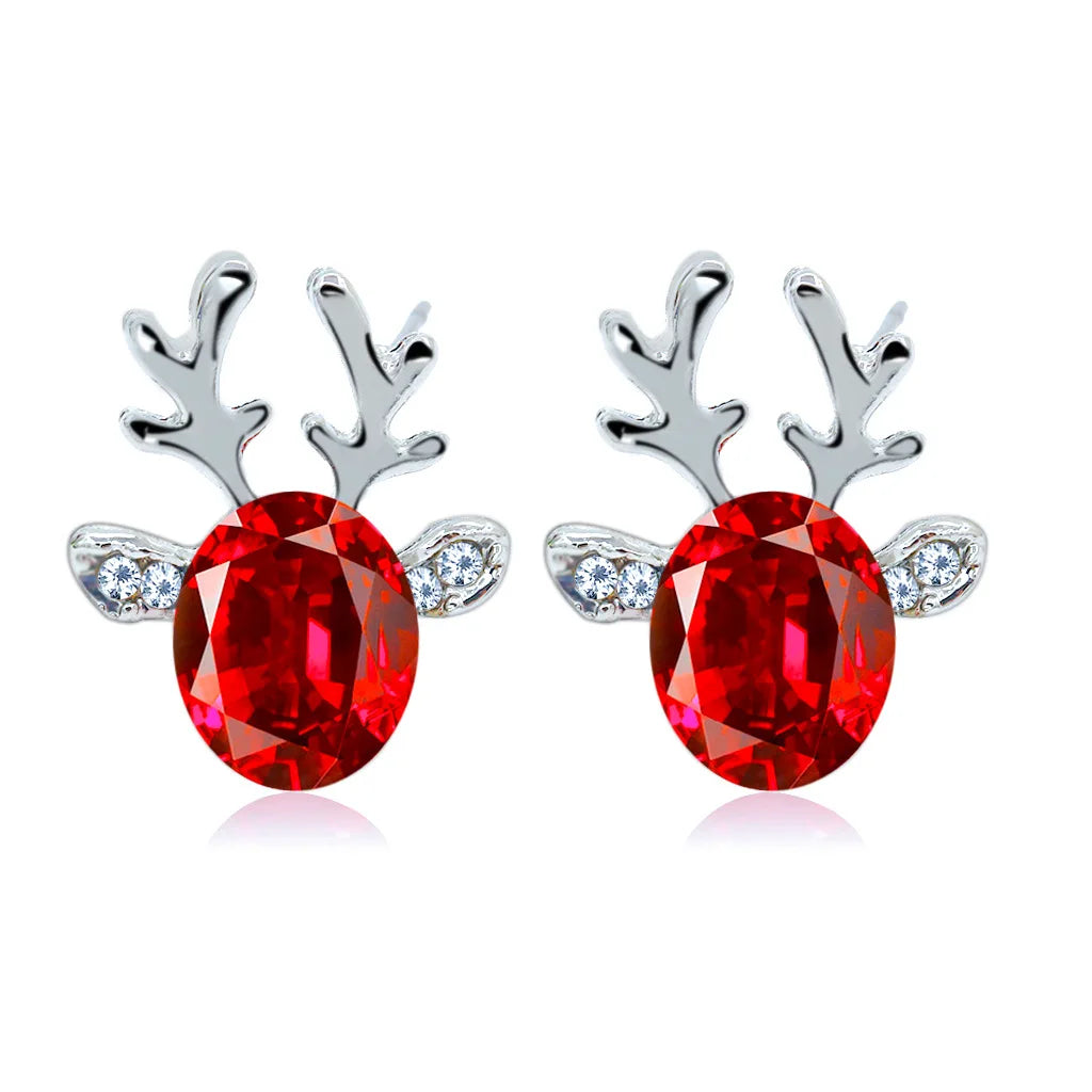 Aureline | Reindeer Crystal Earrings
