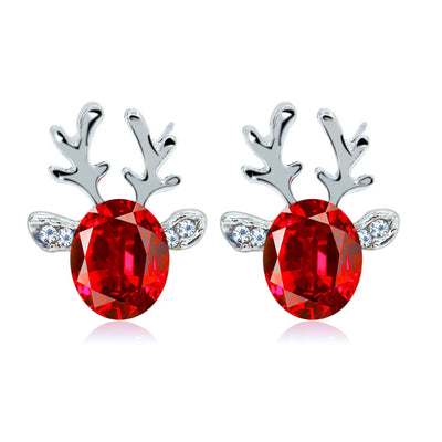 Aureline | Reindeer Crystal Earrings