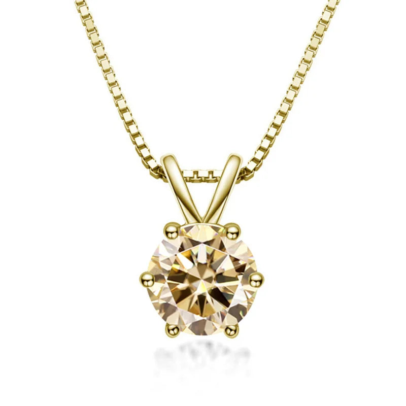 Meliora | Moissanite Solitaire Necklace