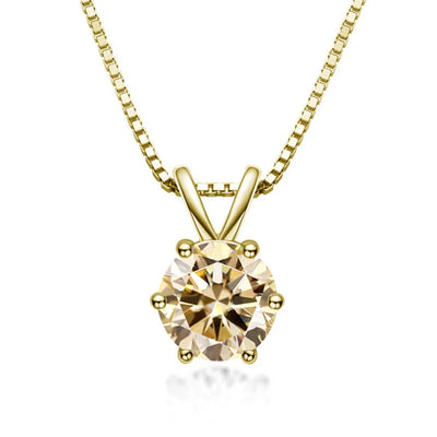 Meliora | Moissanite Solitaire Necklace