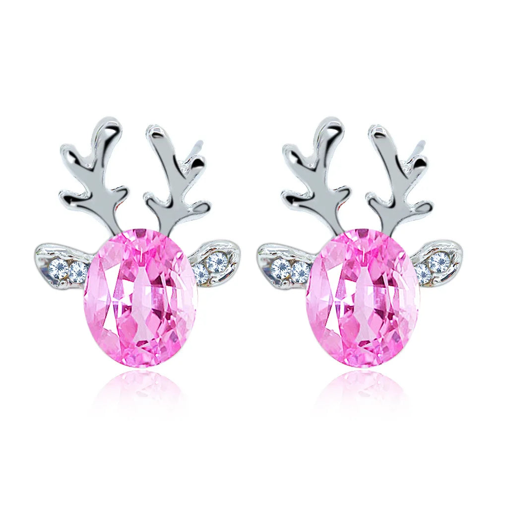 Aureline | Reindeer Crystal Earrings
