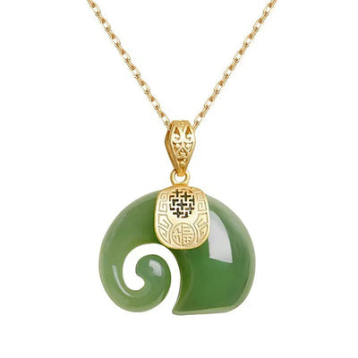 Saphira | Jade Elephant Necklace
