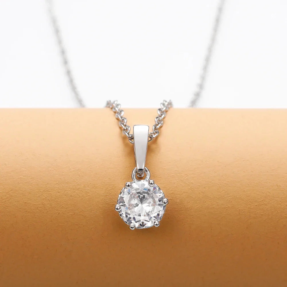 Elvianne | Crystal Solitaire Necklace