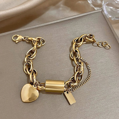 Isabella | Chunky Gold Bracelet - Gold