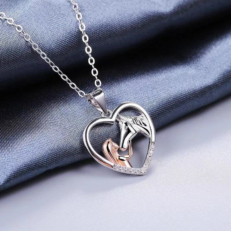 Mariette | Heart Horse Necklace