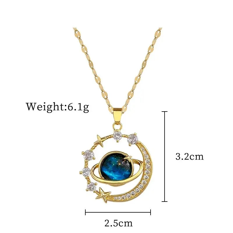 Serenum I  Astronaut Pendant Necklaces