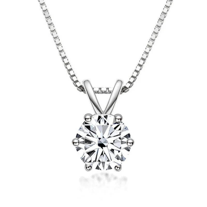 Meliora | Moissanite Solitaire Necklace
