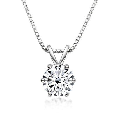 Meliora | Moissanite Solitaire Necklace