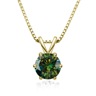 Meliora | Moissanite Solitaire Necklace