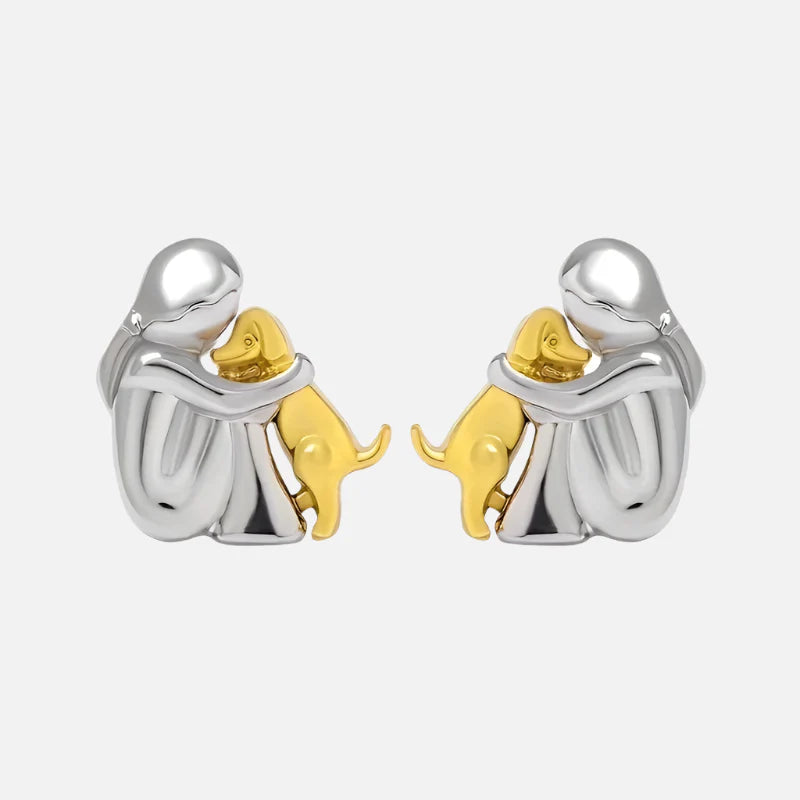 Clarisse | Gold Dog Lover Earrings