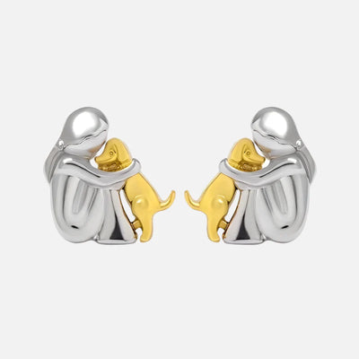 Clarisse | Gold Dog Lover Earrings