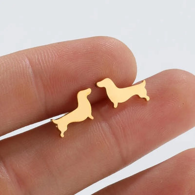 Ardelle | Dachshund Stud Earrings
