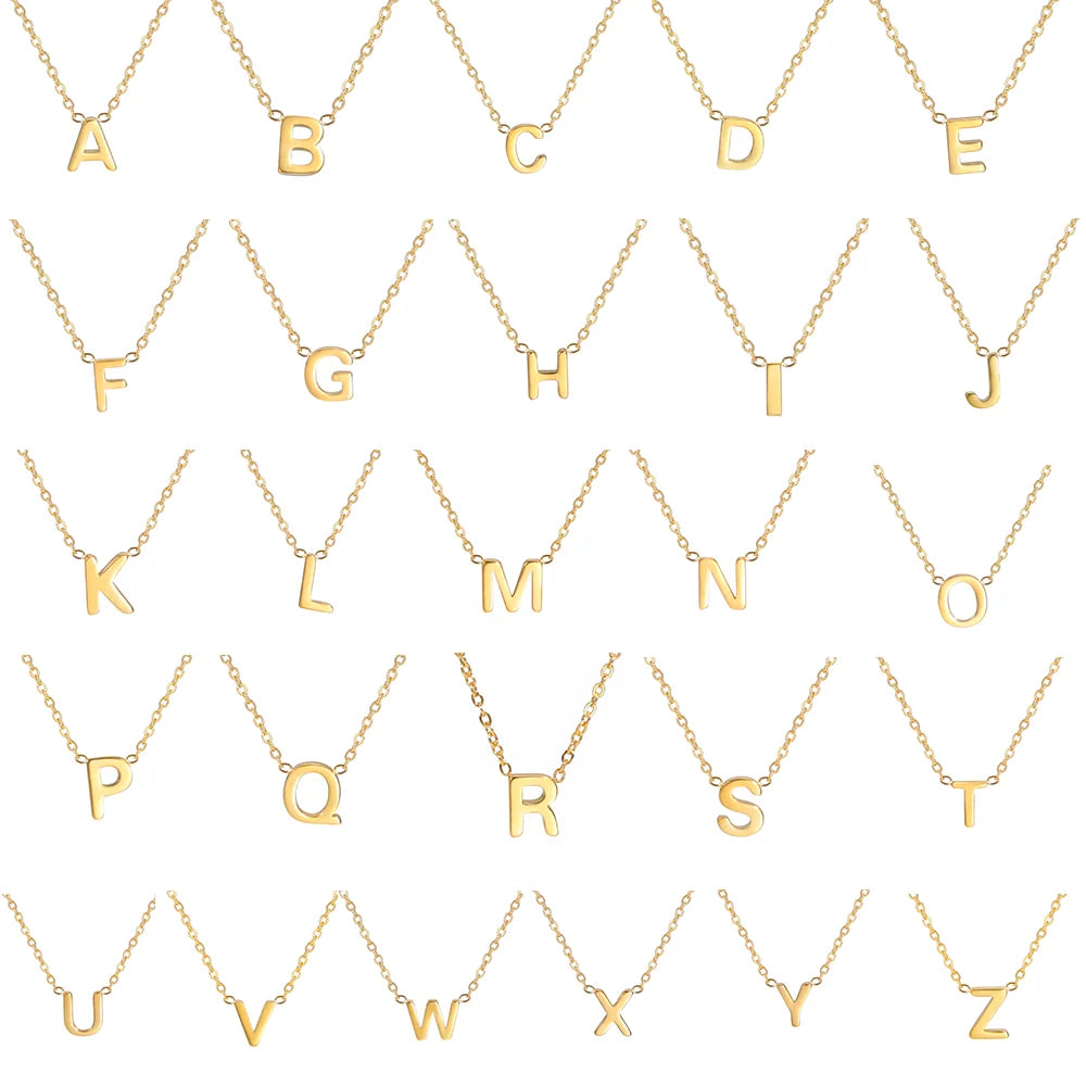 Julenne | Alphabet Pendant Necklace