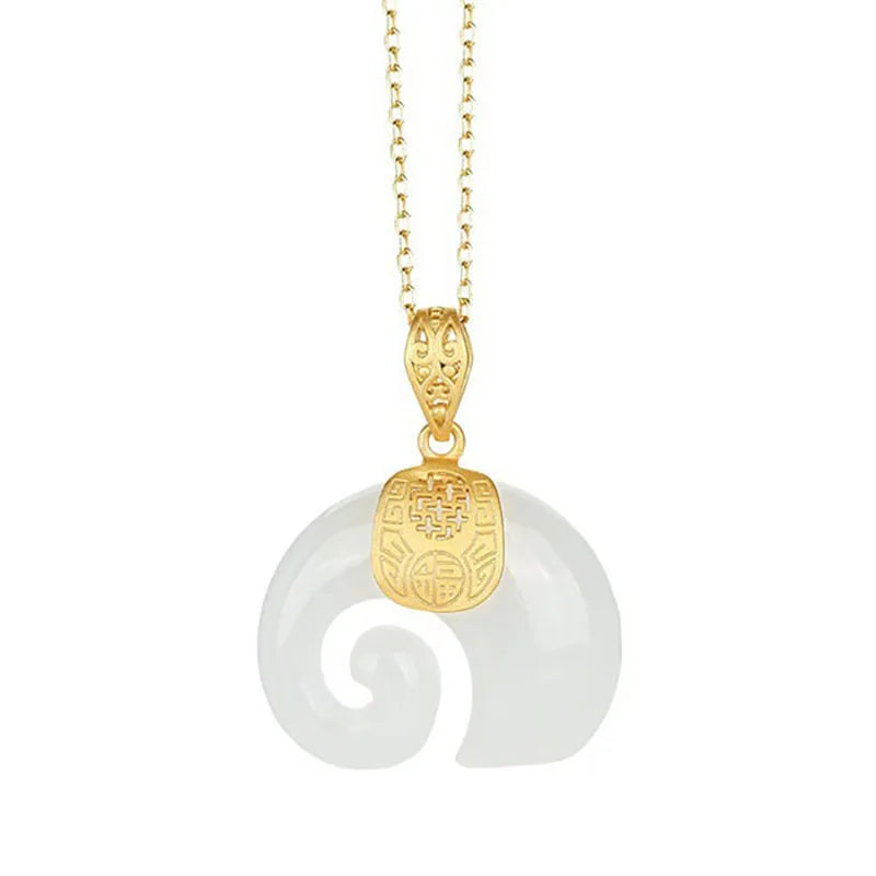 Saphira | Jade Elephant Necklace
