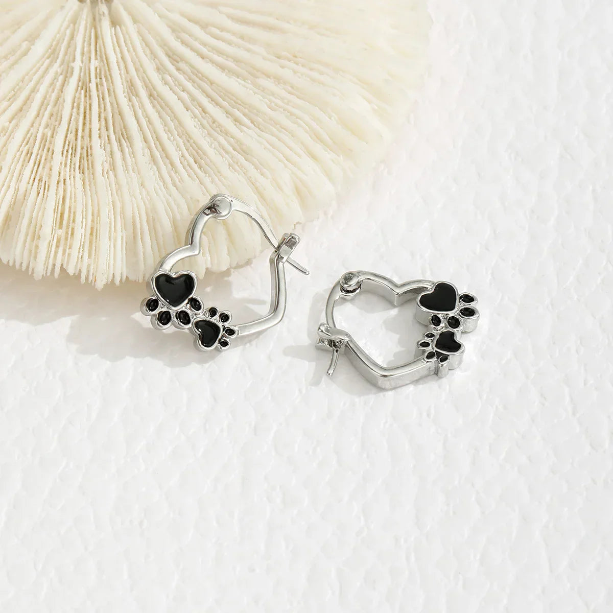 Emira | Paw Hoop Earrings
