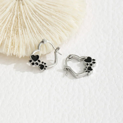 Emira | Paw Hoop Earrings