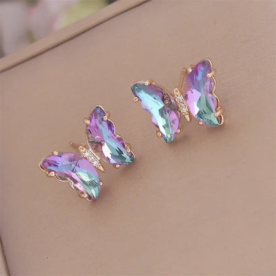 Iridescent Flutter I Butterfly Earring