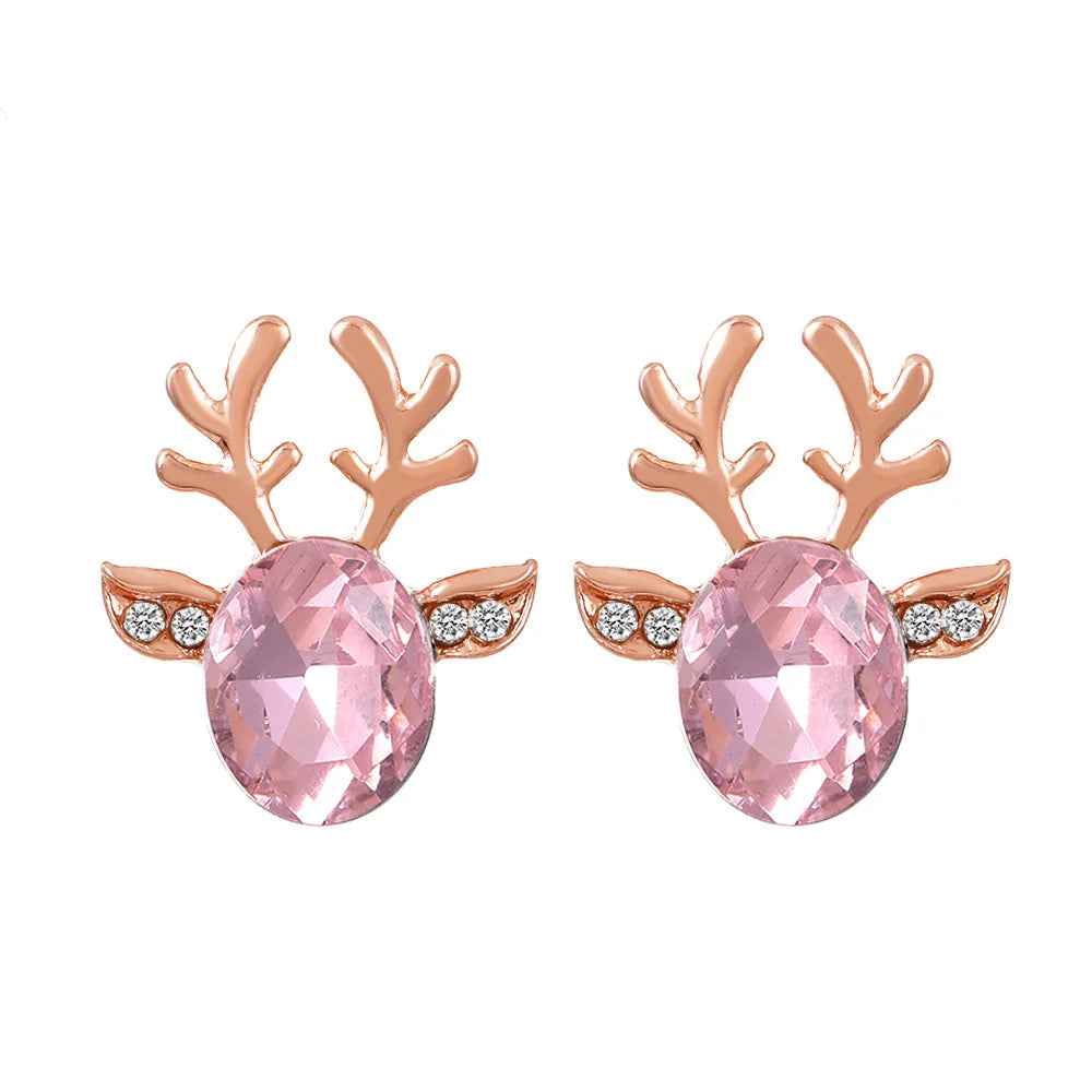 Aureline | Reindeer Crystal Earrings