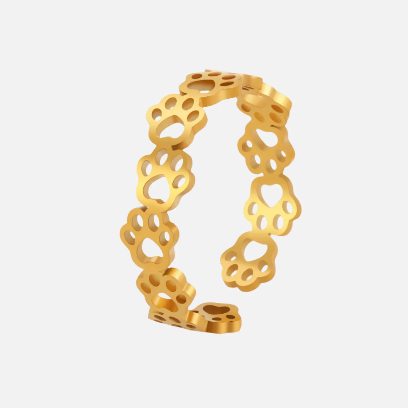 Aurette | Silver Paw Ring