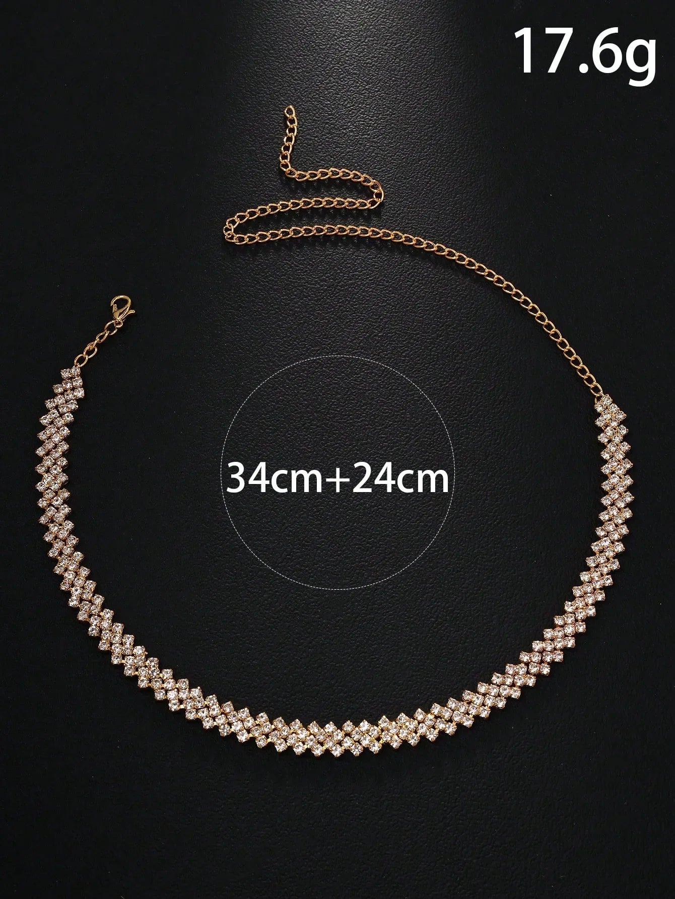 Liora | Rhinestone Collar Necklace