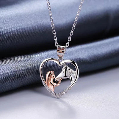 Mariette | Heart Horse Necklace