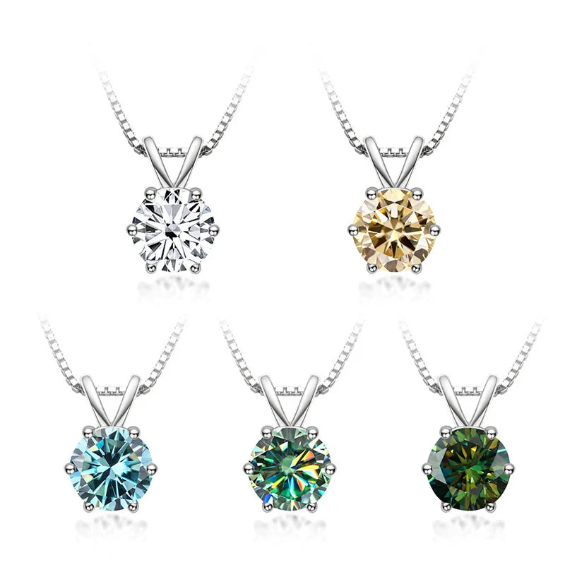 Meliora | Moissanite Solitaire Necklace