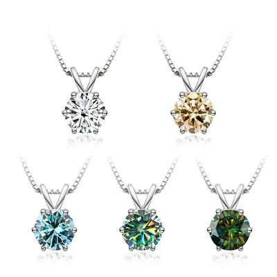 Meliora | Moissanite Solitaire Necklace