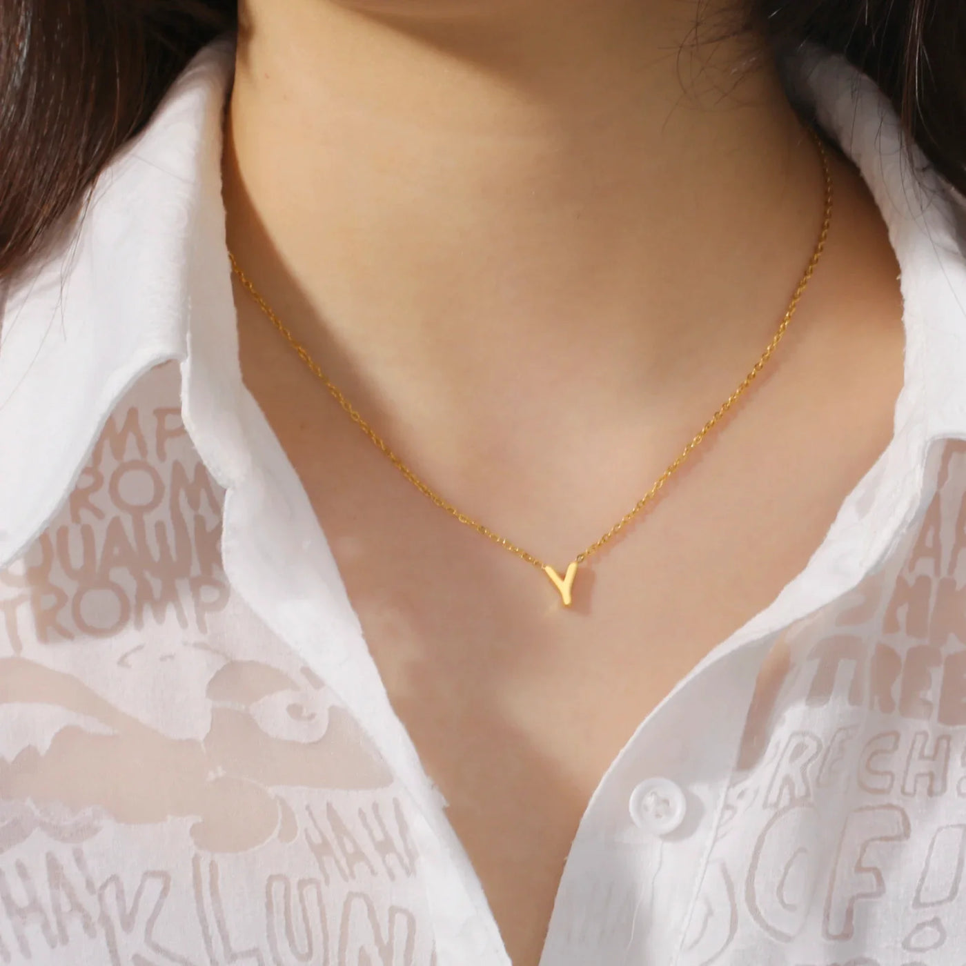 Julenne | Alphabet Pendant Necklace