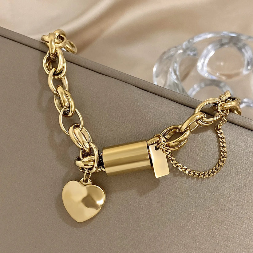 Isabella | Chunky Gold Bracelet - Gold