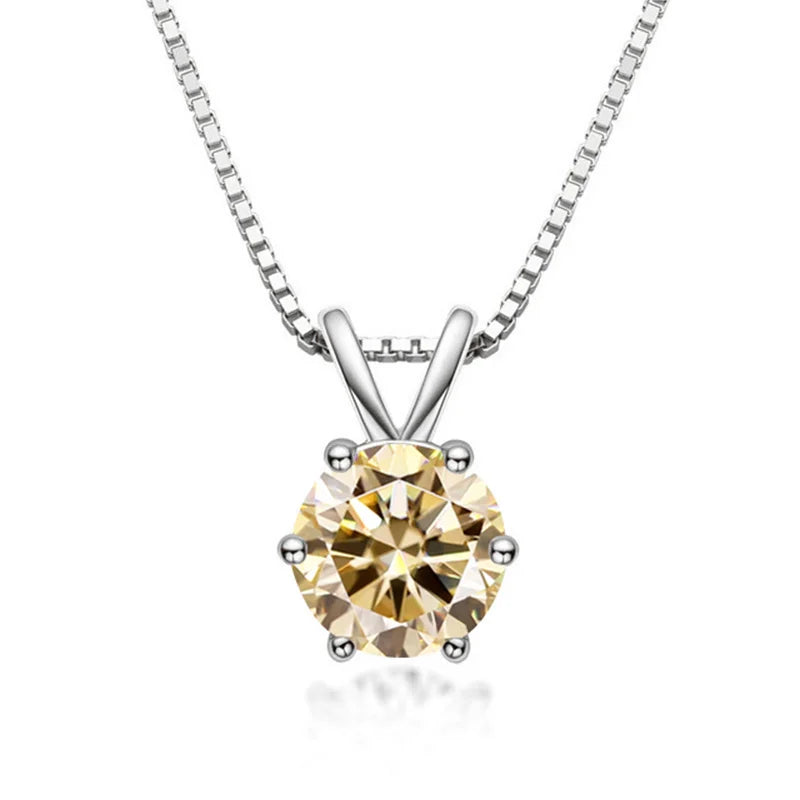 Meliora | Moissanite Solitaire Necklace