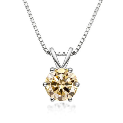 Meliora | Moissanite Solitaire Necklace