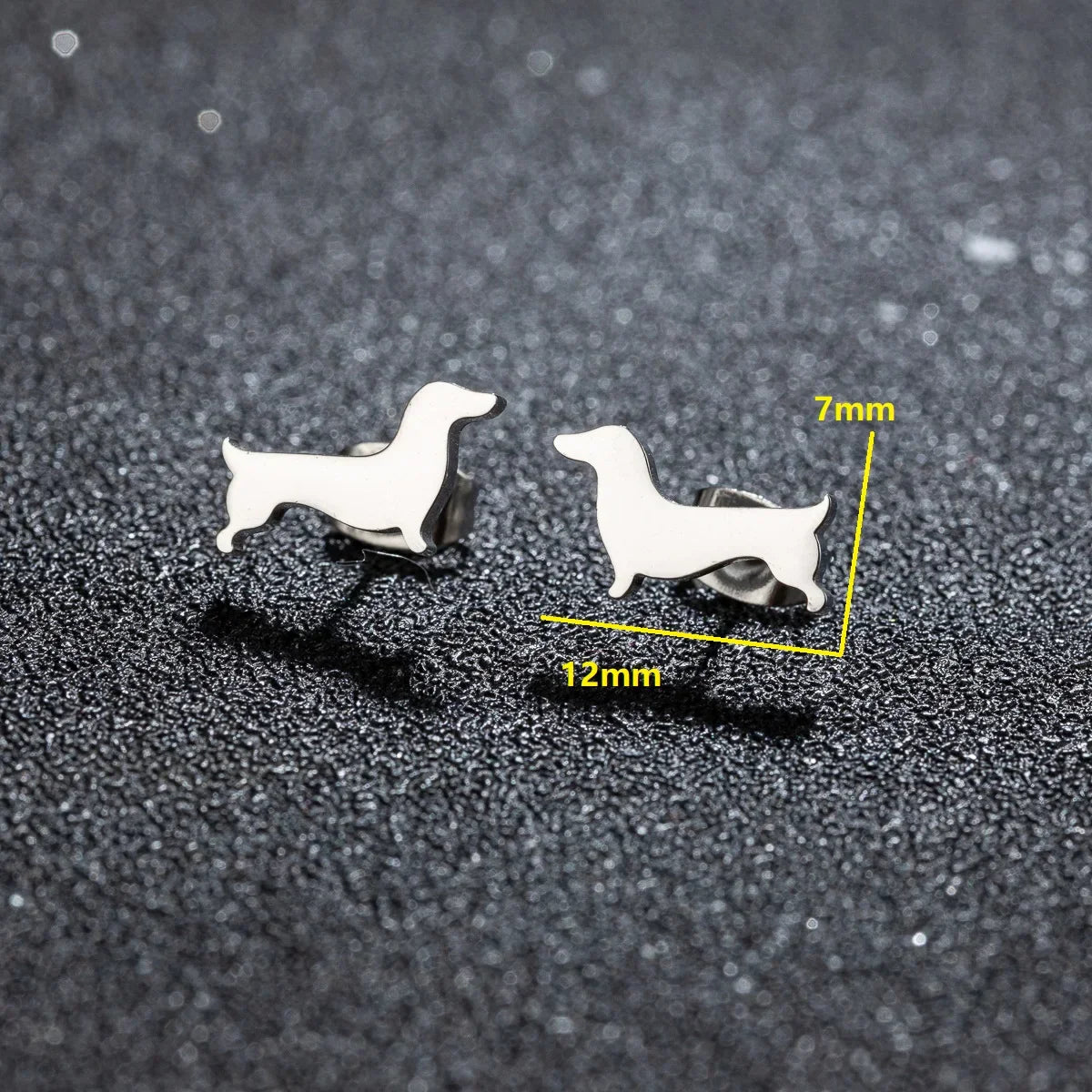 Ardelle | Dachshund Stud Earrings