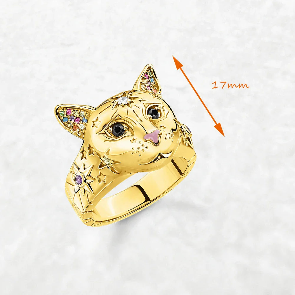 Lunara | Celestial Cat Ring