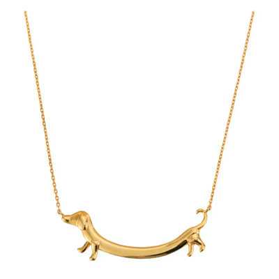 Veyra | Gold Dachshund Necklace