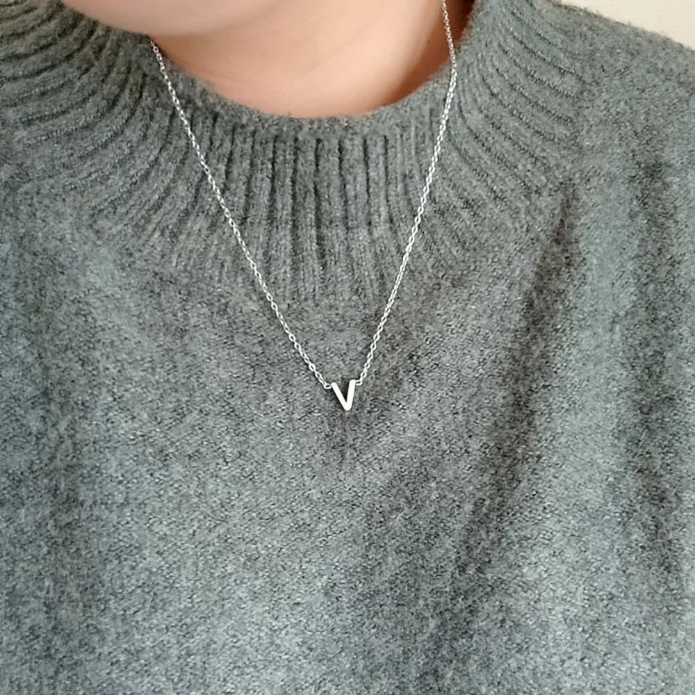 Julenne | Alphabet Pendant Necklace