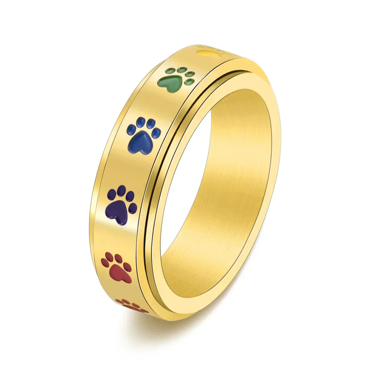 Lyrisse | Rainbow Paw Ring