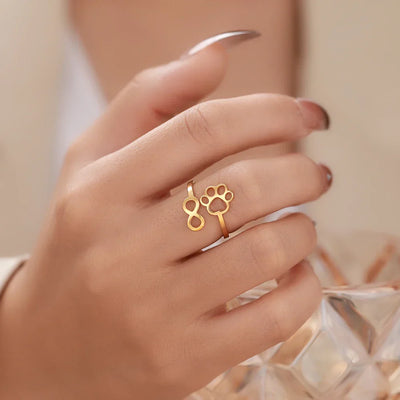 Leontine | Infinity Paw Ring