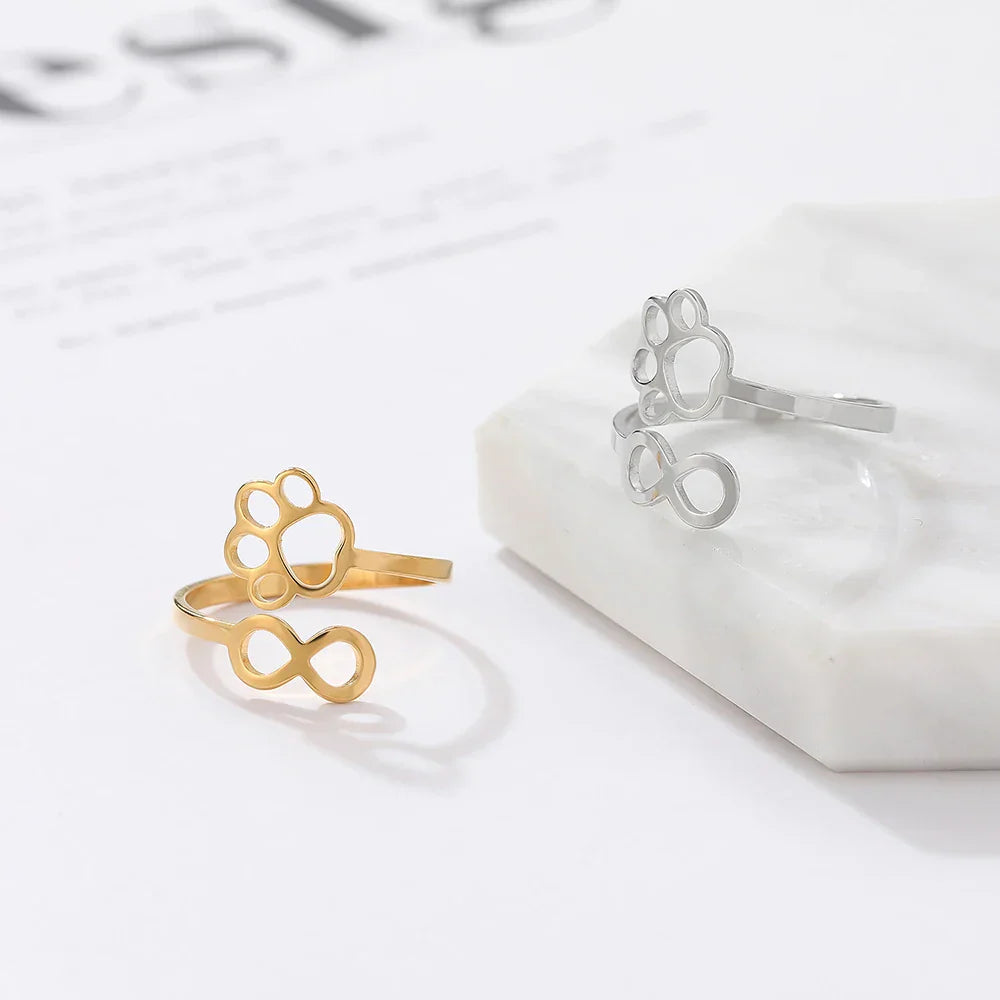 Leontine | Infinity Paw Ring