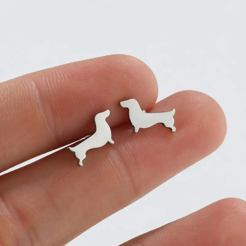 Ardelle | Dachshund Stud Earrings