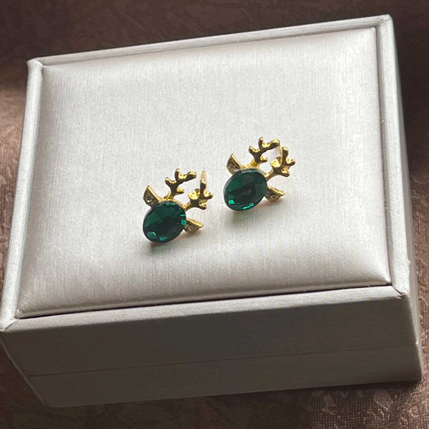 Aureline | Reindeer Crystal Earrings