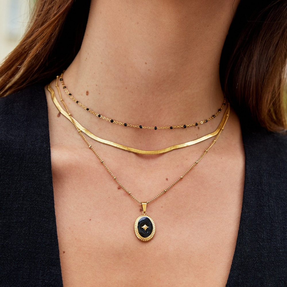 Carmine | Snake Chain Necklace
