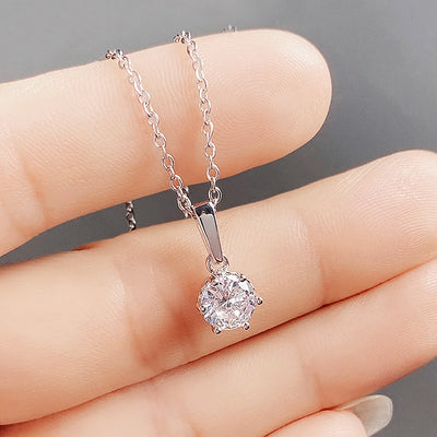 Elvianne | Crystal Solitaire Necklace