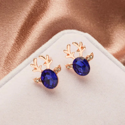 Aureline | Reindeer Crystal Earrings